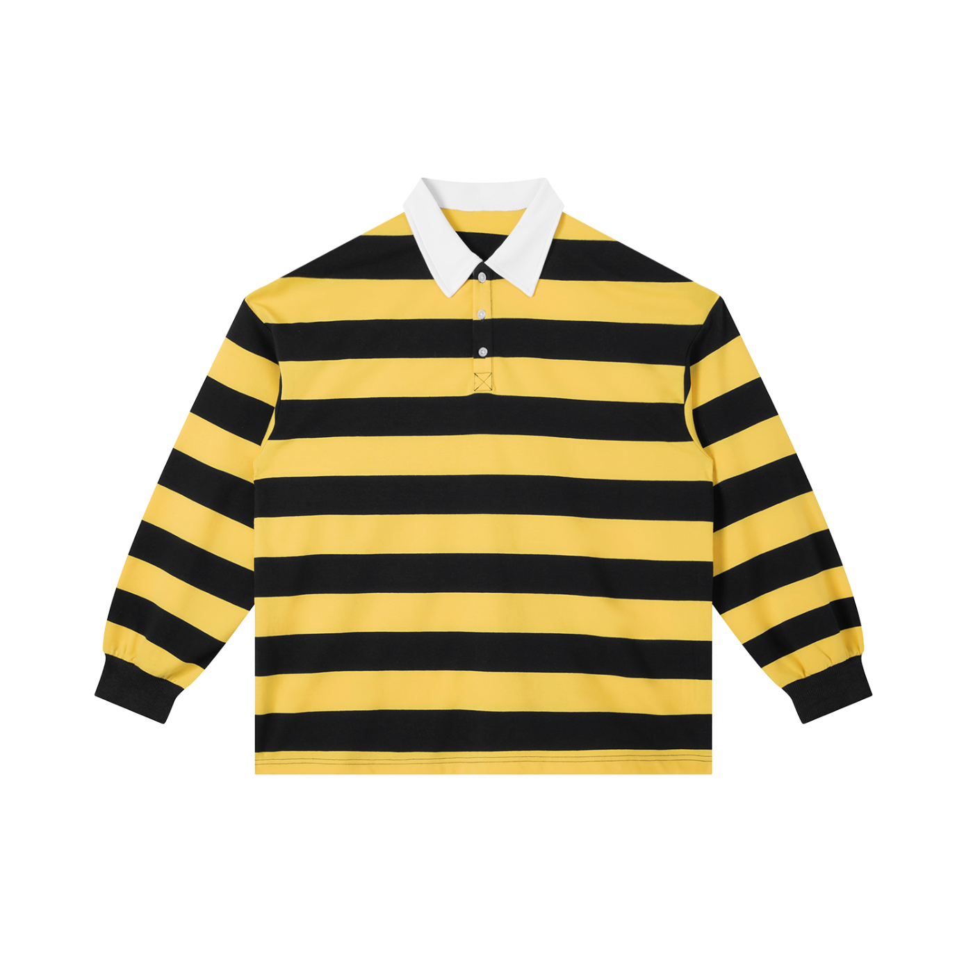 Color Block Stripe Polo Shirt