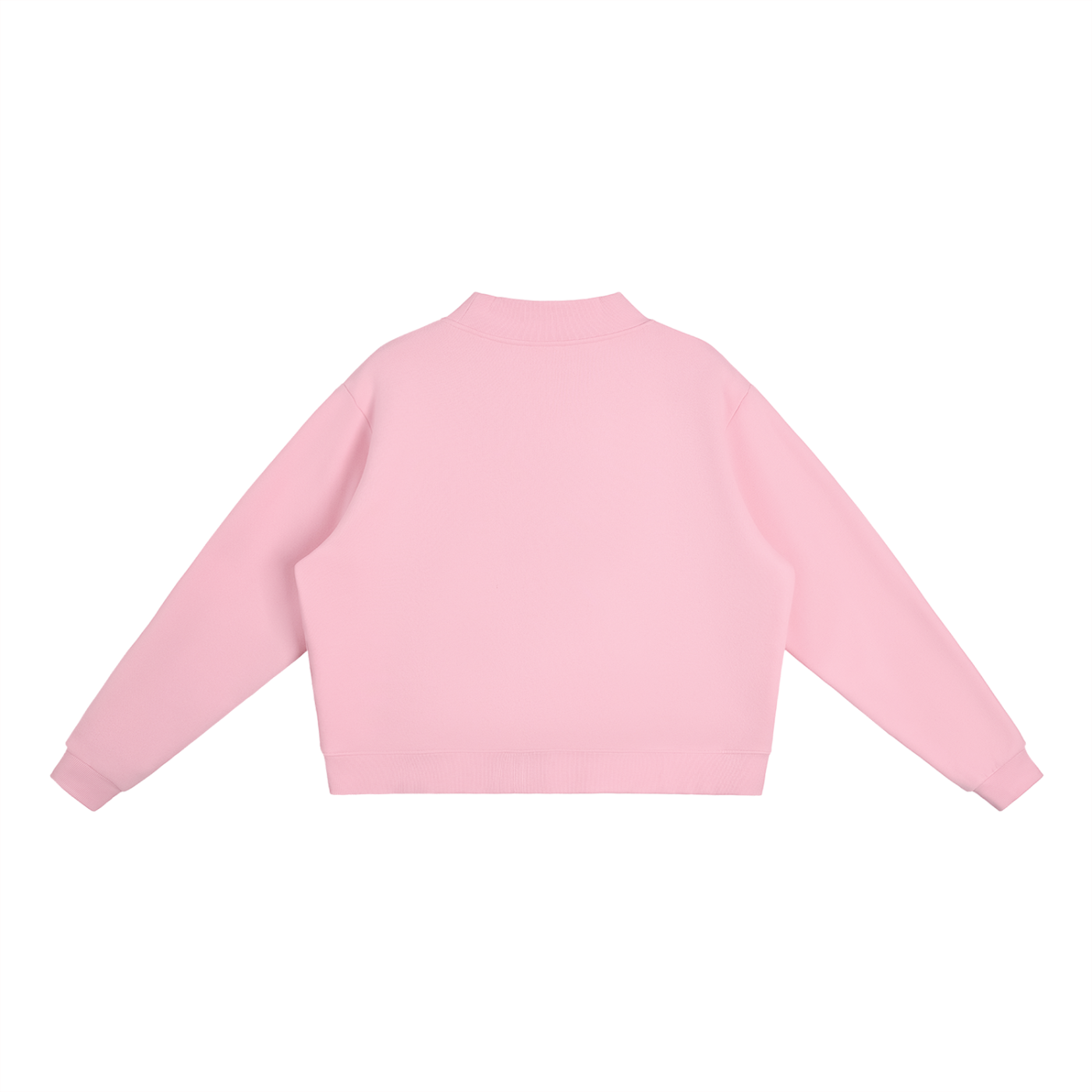 Essential Fleece Mock-Neck Crew Sweatshirt