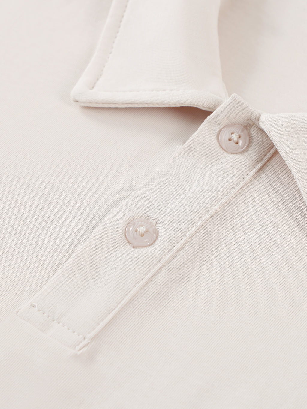 Contrast Panel Cotton Polo Shirt