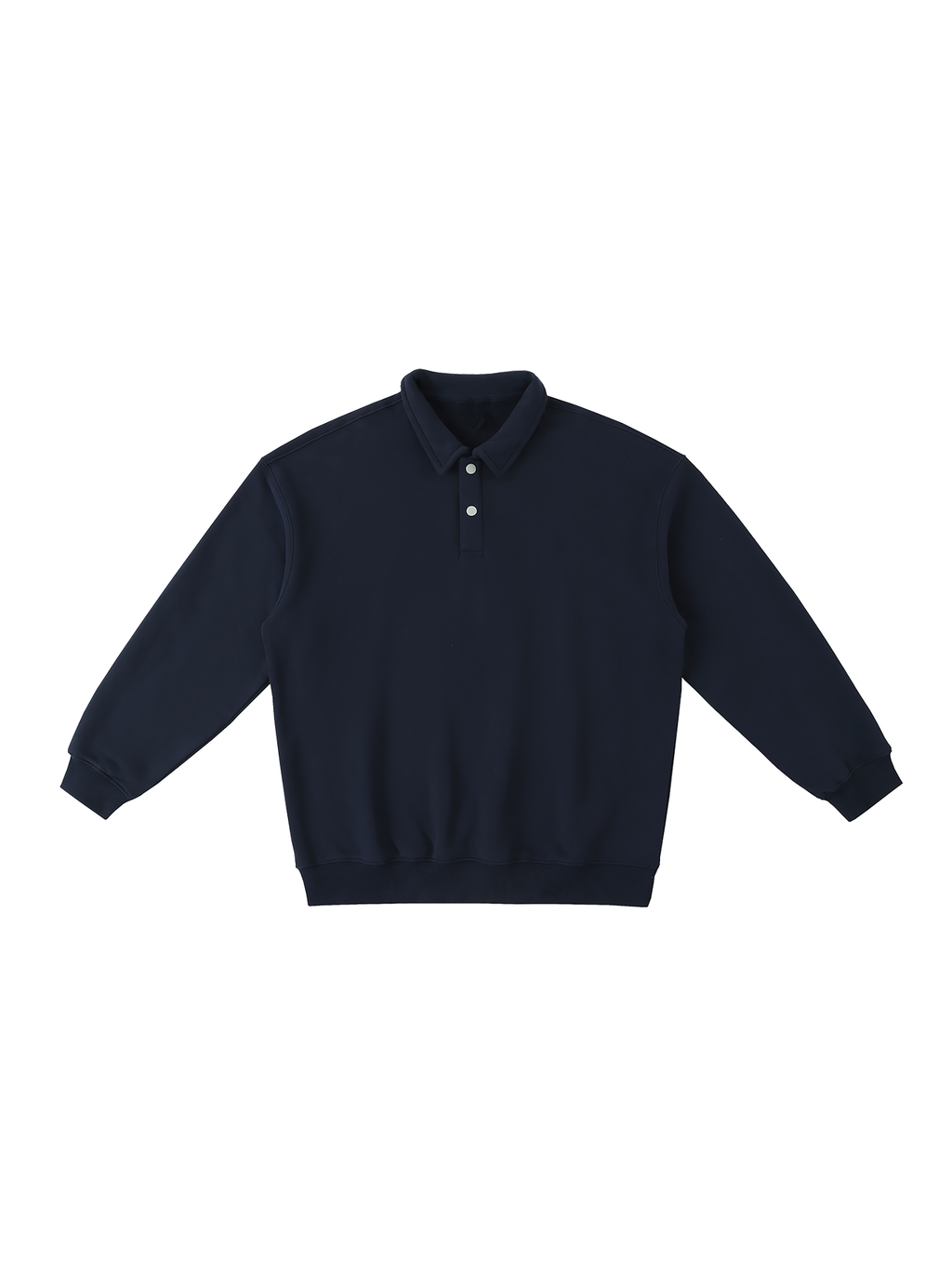 Heavyweight Polo-Collar Sweatshirt