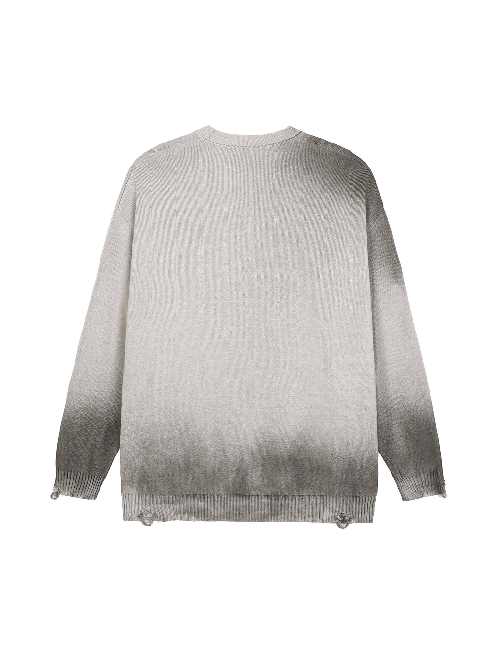 Sun Fade Distressed Ripped Crewneck sweater