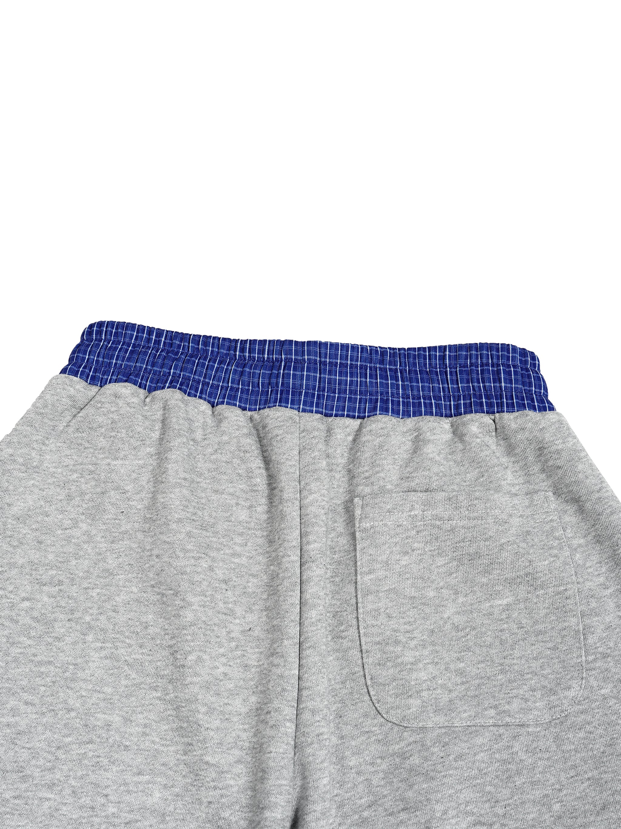 Plaid Waistband Barrel Sweatpants